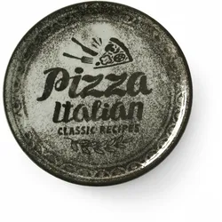 12 x Hendi Pizzateller Recipe Collection Schwarz, 310 mm