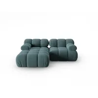 Micadoni Ecksofa Bellis, modular 3-Sitzer blau