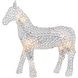 Moderne Pferd klein chrom K9 Kristalle klar