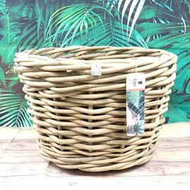 Van der Leeden DRYPOT Rattan Ø 59 cm Grau