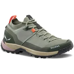Salewa Wanderschuhe Puez Knit Powertex (Trekking, wasserdicht, atmungsaktiv) olivegrün Damen