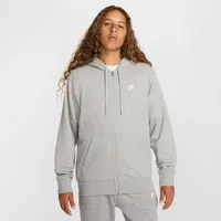 Nike Club Fleece, dk grey heather/lt smoke grey/white S