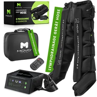 M MOVO TRAINING Lymphdrainage Gerät Hosen mit 6 Luftkammern und 6 Massageprogrammen