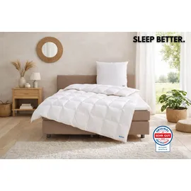 Balette Daunenbettdecke BALETTE "Edition 140 Jahre, Bettdecken für Sommer & Winter, Ganzjahresdecke", weiß, B:200cm L:220cm, Bezug: 100% Baumwolle. Füllung: 100% Daunen, Bettdecken, Bettdecke 135x200, 155x220 cm & weitere Größen, Made in Germany