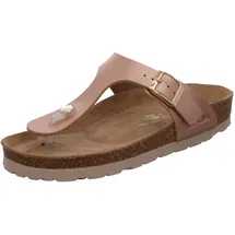 ROHDE Damen Zehentrenner Pantolette Metallic-Optik Alba 5600, Größe:39 EU,
