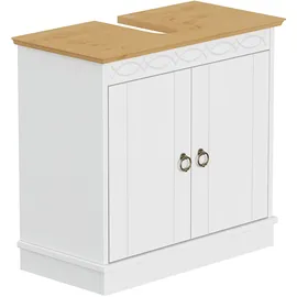 OTTO home Waschbeckenunterschrank Indra 64 x 66 cm Weiß