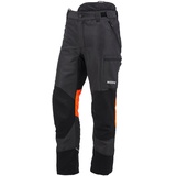 KOX Schnittschutzhose Duro 3.0 Anthrazit/Orange - 25 untersetzt