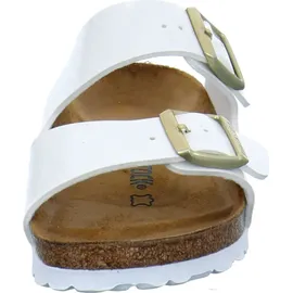 Birkenstock Arizona Birko-Flor Lack schmal patent white 40