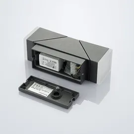 LINDBY Außenwandleuchte Aluminium 22,0 cm mit Bewegungsmelder schwarz