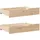 vidaXL Bettschubladen mit Rollen 2 Stk. 85x55x17 cm Massivholz Kiefer