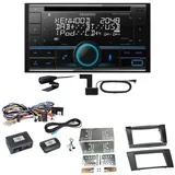 Kenwood DPX-7300DAB Bluetooth DAB CD USB Einbauset für Mercedes W211 CLS W219