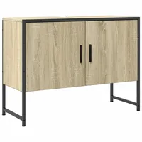 VidaXL Waschbeckenunterschrank Sonoma-Eiche 80x33x60 cm Holzwerkstoff