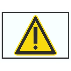Achtung Zeichen Gelb Symbol Schild A2 (420x594mm)