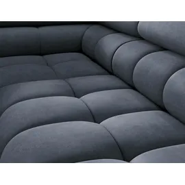 moeblo Ecksofa, Polsterecke, Eckcouch Wohnlandschaft Sofa mit Ottomane Eckgarnitur - Ecksofa Ferrucio L - Anthracite (Aura 40) - Grau