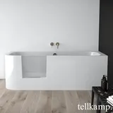 Tellkamp Salida Raumspar-Badewanne mit Duschzone und Verkleidung, 0100-043-00-A/CR,