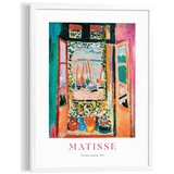 Reinders Wandbild 50 x 70 cm Matisse Window Holz Bunt