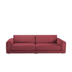 Jette Home Big Sofa aus Cord Roomy ¦ rot ¦ Maße (cm): B: 294 H: 85 T: 150