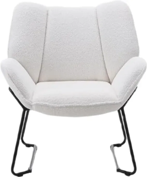 chairus Sessel für Wohnzimmer, gepolsterter Clubsessel, einzelner Akzentstuhl mit Metallbeinen