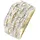 FIRETTI Goldring Ringe, 232307-16 goldfarben 0,3 ct P3 = leicht erkennbare Einschlüsse,