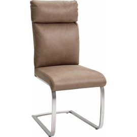 MCA Furniture Freischwinger, (Set), 2 St., Microfaser, sand silberfarben, , 875783-0 B/H/T: 46 cm x 106 cm x 62 cm,