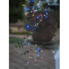 Star Trading Solarlichterkette Dew Drop LED 5 m Bunt