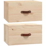 vidaXL Wand-Nachttische 2 Stk 40x29,5x22 cm