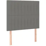 vidaXL Kopfteil Dunkelgrau 100x5x78/88 cm Stoff