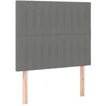 vidaXL Kopfteil Dunkelgrau 100x5x78/88 cm Stoff