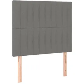 vidaXL Kopfteil Dunkelgrau 100x5x78/88 cm Stoff