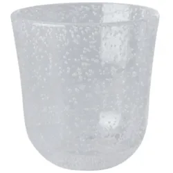 RICE Acryl Trinkglas Bubble, klar