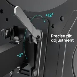 ONKRON TV Wandhalterung 17-43", bis 35 kg, schwenkbar, neigbar, ausziehbar, max 200x200, VESA, Schwarz NP24