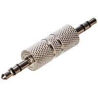 Delock – Adapter für Kabel (3.5 mm, 3.5 mm, Silber, männlich/männlich, Metall, Polybag)