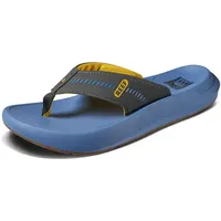 REEF Men's, Yellow/Black/Blue, Herren Swellsole Cruiser Flip-Flop, Gelb/Schwarz/Blau, 12, 45 EU - 45 EU