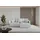 altdecor Ecksofa Cord 3-Sitzer Grau