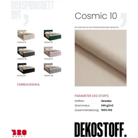 bromarkt Boxspringbett DENVER mit 2 Bettkasten, Bonell-Matratze, Polsterbett, Bett Beige