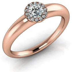 Verlobungsring VR15 585er Rotgold - 2957