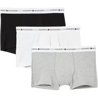 Tommy Hilfiger Herren 3er-Pack Trunks – Grau Meliert/Schwarz/Weiß – XXL