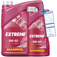 6L MOTORÖL MANNOL EXTREME 5W-40 5W40 MOTORENÖL