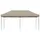 vidaXL Partyzelt Faltbar Pop-Up Taupe 580x292x315 cm