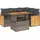 vidaXL Garten-Lounge-Set 5-tlg. grau