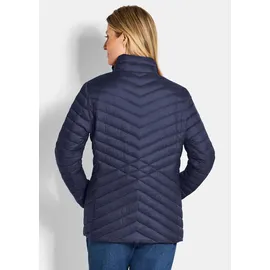 GOLDNER Kurzgröße: Herbstjacke mit Daunen, Stehkragen", in marine | Gr.: 25,