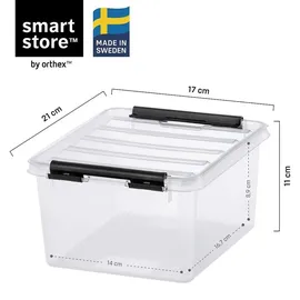 SmartStore Classic Aufbewahrungsbox 21 x 17 x 11 cm 5-tlg. transparent
