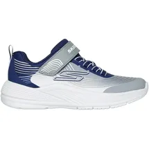 SKECHERS Microspec Advance Kinder Blau/Grau/Weiß 36