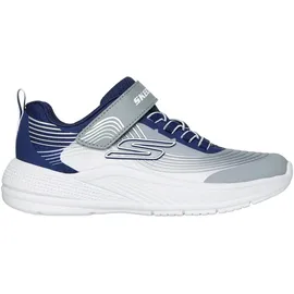 SKECHERS Microspec Advance Kinder Blau/Grau/Weiß 36