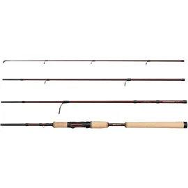 Abu Garcia Tormentor2 Reise-Spinnrute, leichte Angelrute mit 24T Carbon Blank, Korkgriff, kompaktes Design für Reisende Angler, Süß- und Salzwasser Raubfische, 2.13m 10-30g
