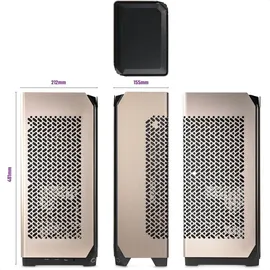 Cooler Master NCORE 100 MAX Bronze Edition - USFF - ITX 850 Watt (ATX12V 3.0/ Netzteil, einfache Installation, PCIe 4.0 Riser und vertikalen GPU-Unterstützung