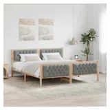 vidaXL Modernes Bett 180 x 200 cm Hellgrau