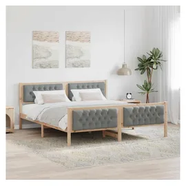 vidaXL Modernes Bett 180 x 200 cm Hellgrau
