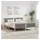 vidaXL Modernes Bett 180 x 200 cm Hellgrau