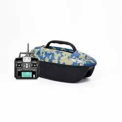 BearCreeks iCatcher Mini Futterboot – Kompakt und zuverlässig mit optionalem Farb-Echolot - Camouflage